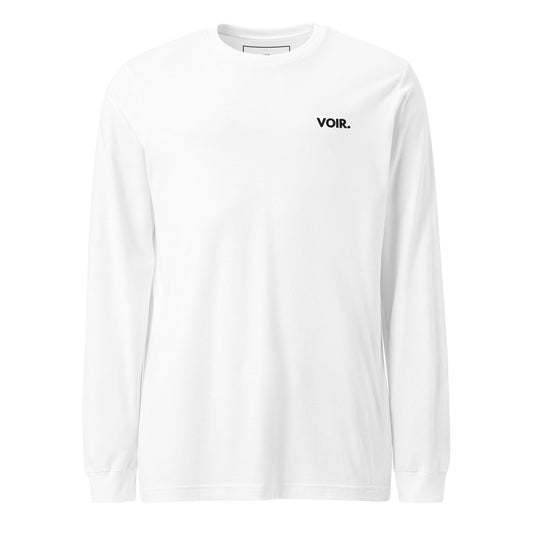 Unisex Long Sleeve white