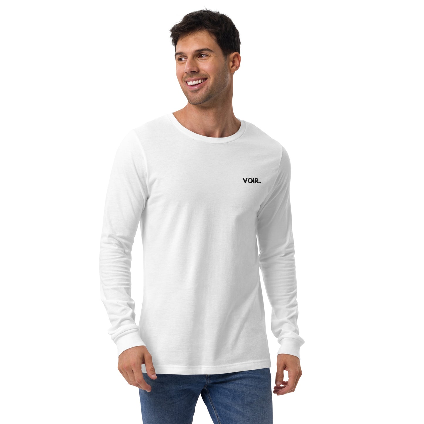 Unisex Long Sleeve white